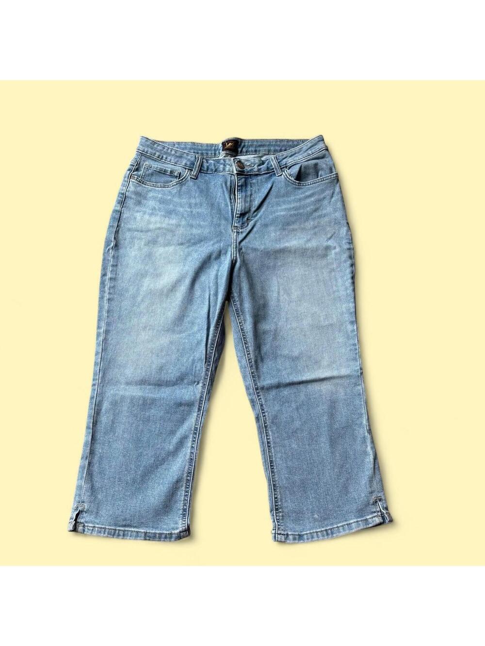 Lee blue denim jeans capris#denim - Picture 1 of 3